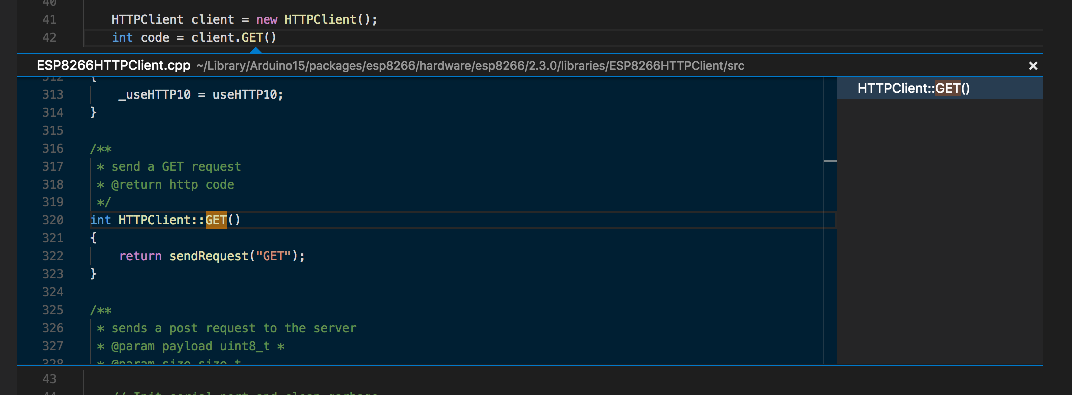 Vscode peek definition